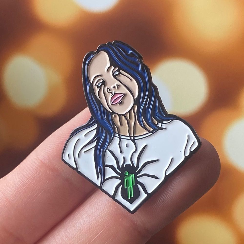 Billie Eilish 2 Enamel Pin/ Brooch Lapel